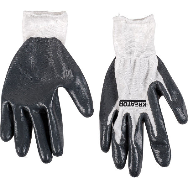 Kreator Industrial Nitrile Coating Gloves - Size 10 KRTW011XL